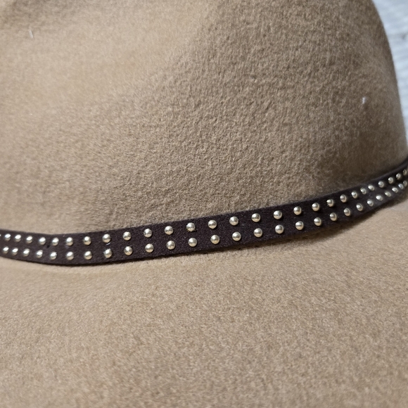 Camel Fedora Hat 100% Wool NWT - Picture 4 of 5